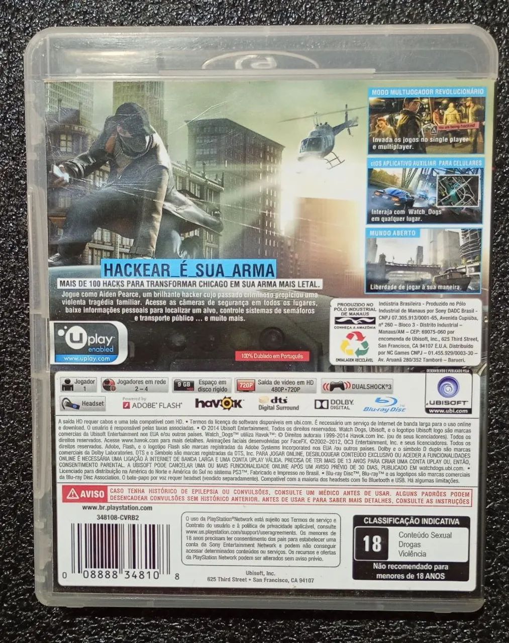 Watch dogs ps3 usado - Foto 4