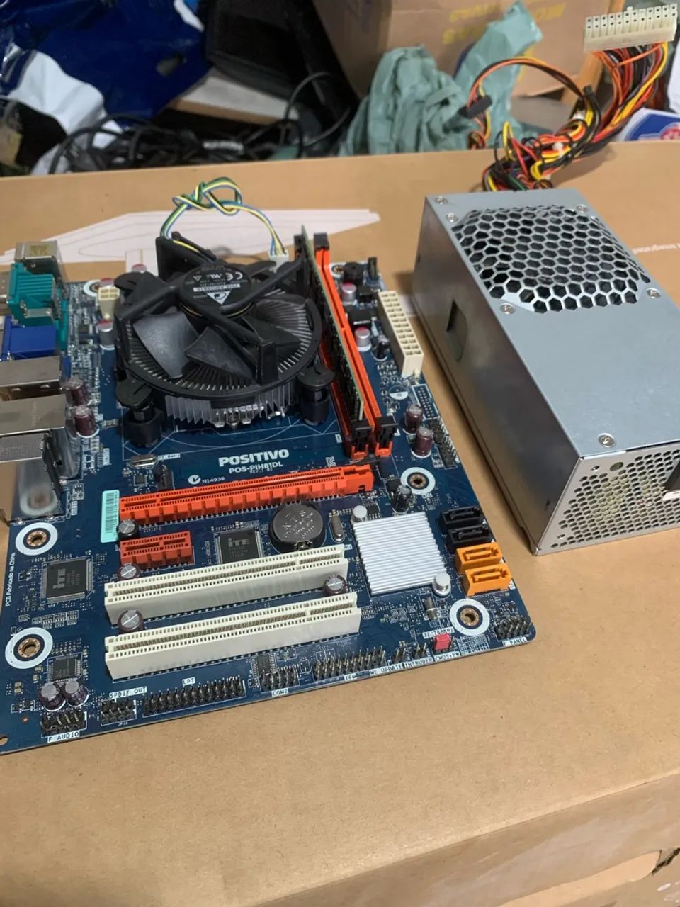 Kit Placa mae e fonte real 250w - Foto 3