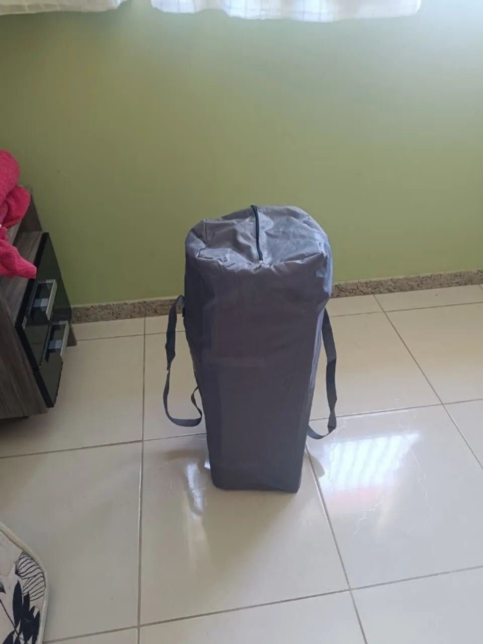 Berço Compacto Joly Chiqueirinho Com Trocador E Móbile Cinza