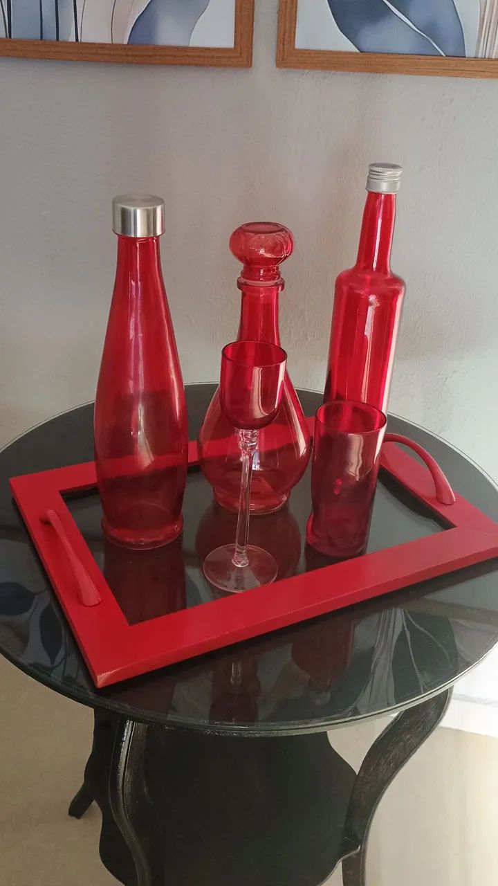 Bandeja decorativa com licoreiras!!!! - Foto 4