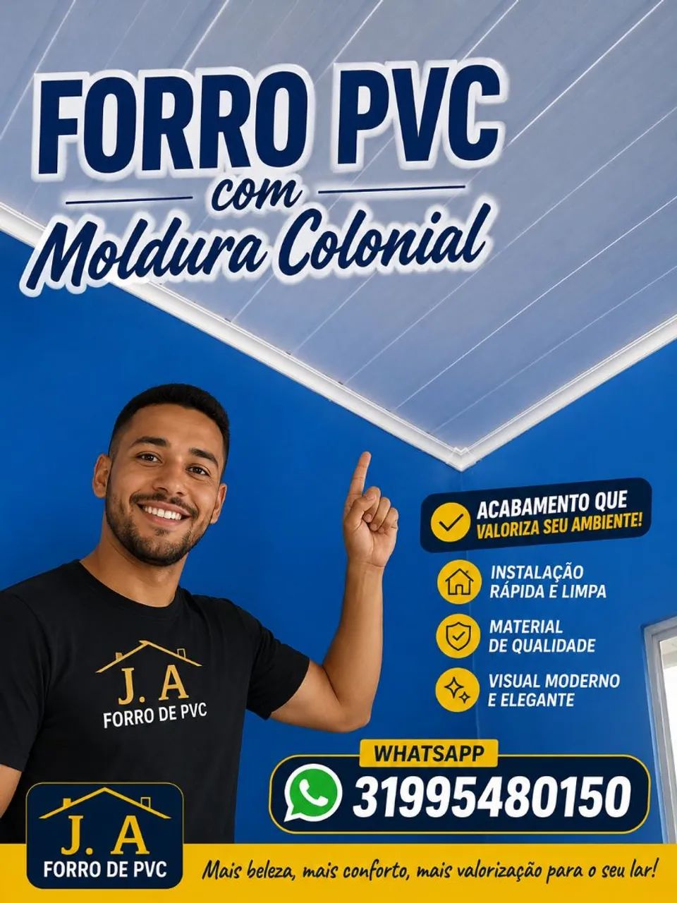 Forro pvc 43.90 colocado  - Foto 3