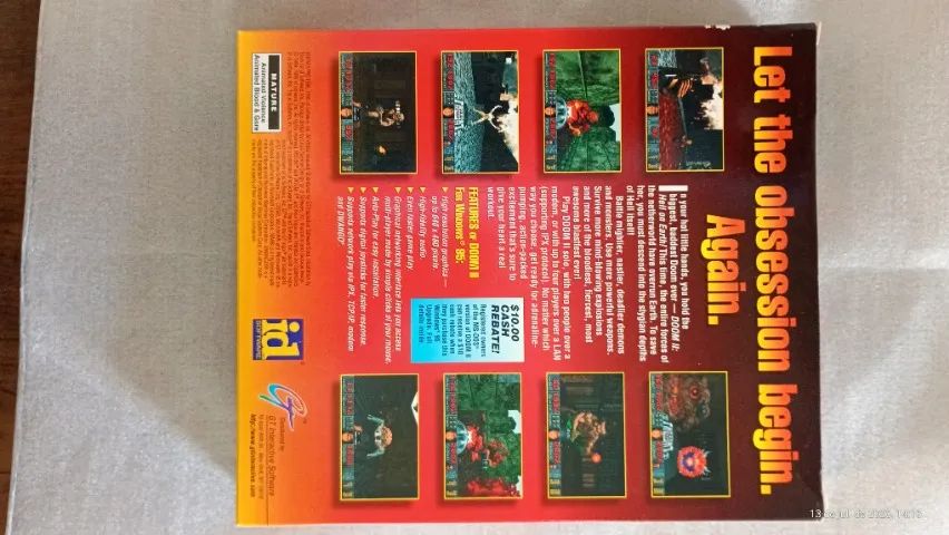 Doom 2 Pc Big Box Cd + Encartes e Manual (NOVO NUNCA USADO