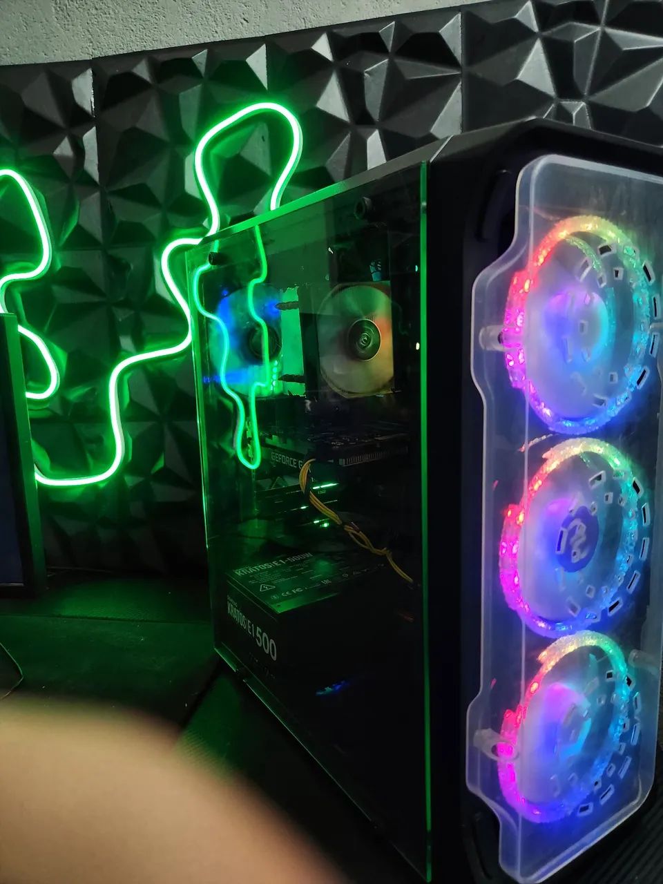 PC Gamer Ryzen 5 2600 + GTX 1650 4GB | 16GB RAM RGB | SSD | Lindo e pronto pra jogar - Foto 6