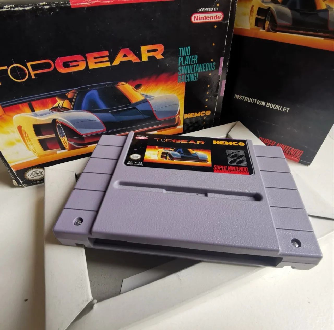Top Gear SNES completo com caixa e manual  - Foto 3