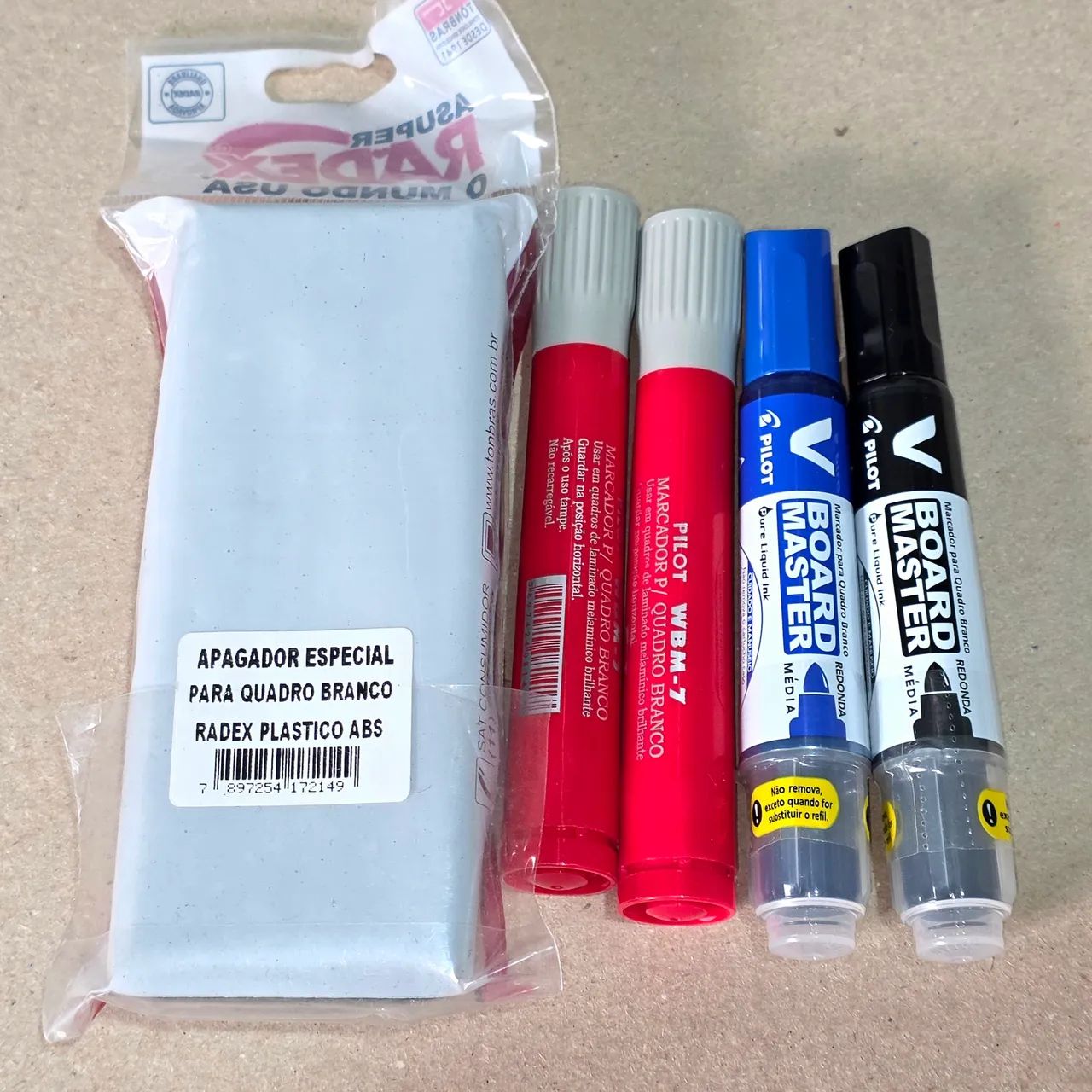 Kit Pilot p/ Quadro Branco - Board Master + Apagador - Foto 3