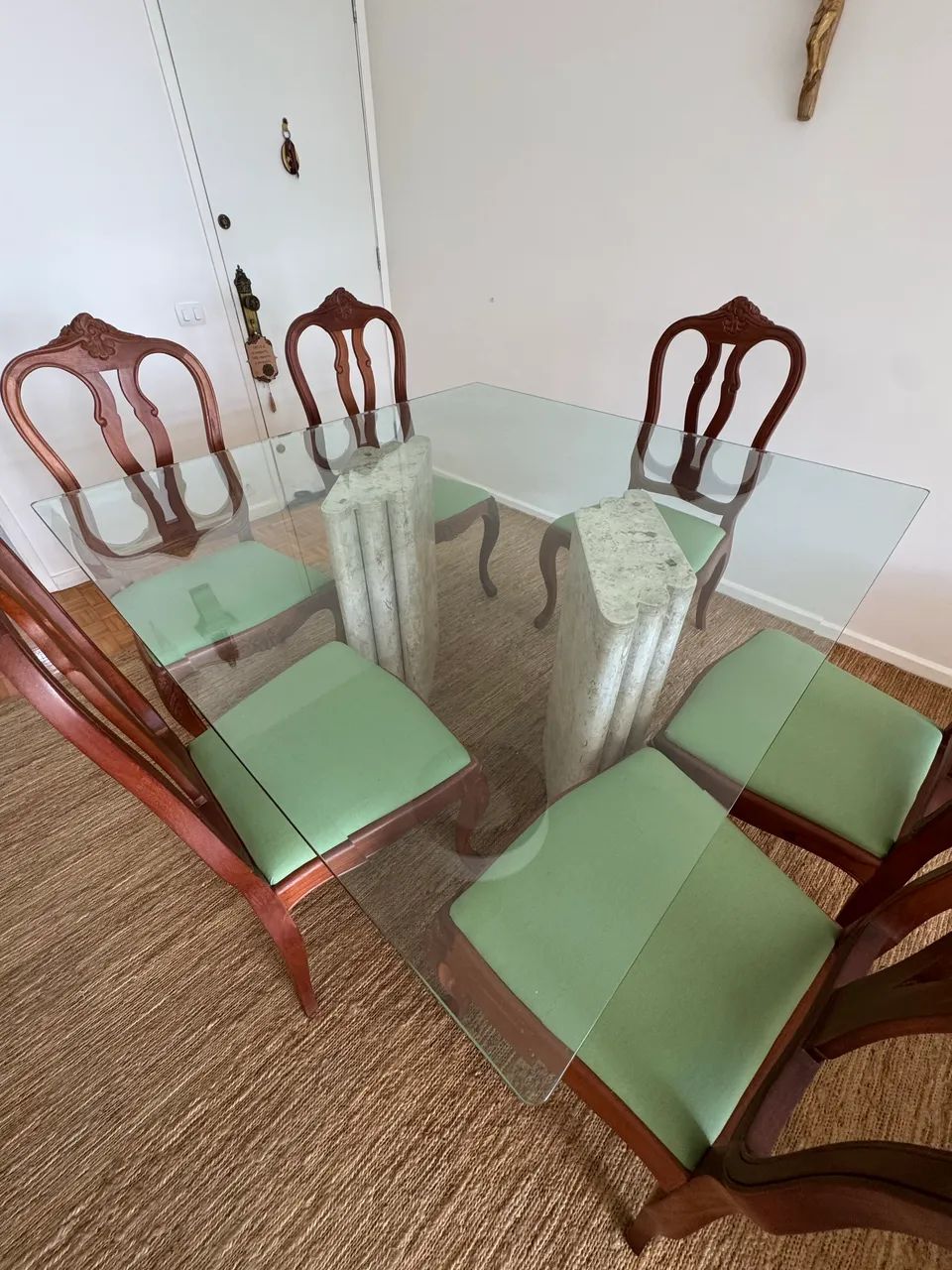 Mesa linda, de jantar com 6 cadeiras  - Foto 4
