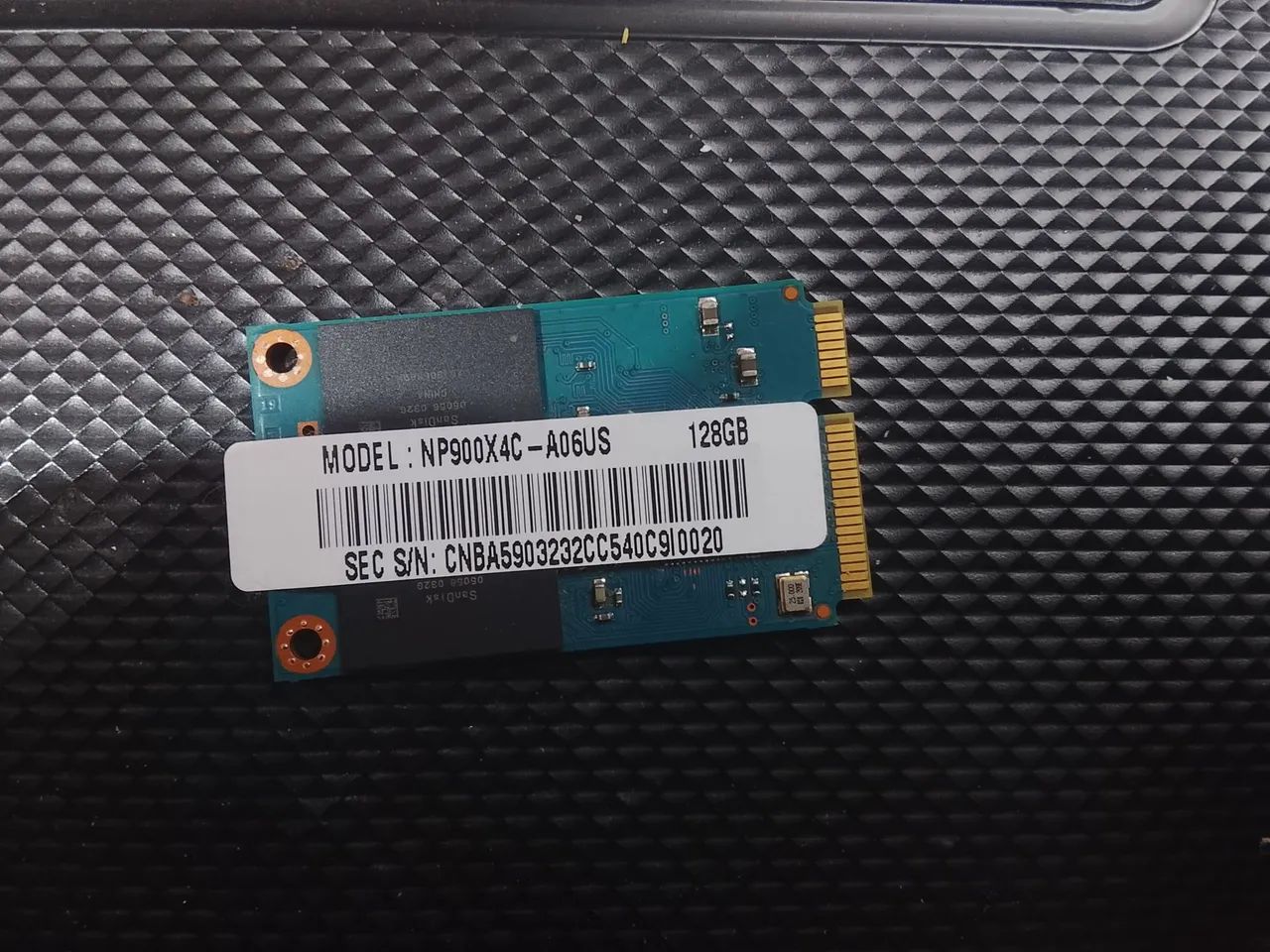 SSD msata 128 gb funcionando perfeitamente 