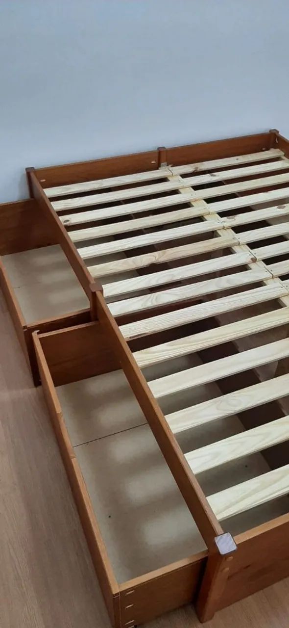 Cama da casal madeira maçica - Foto 2