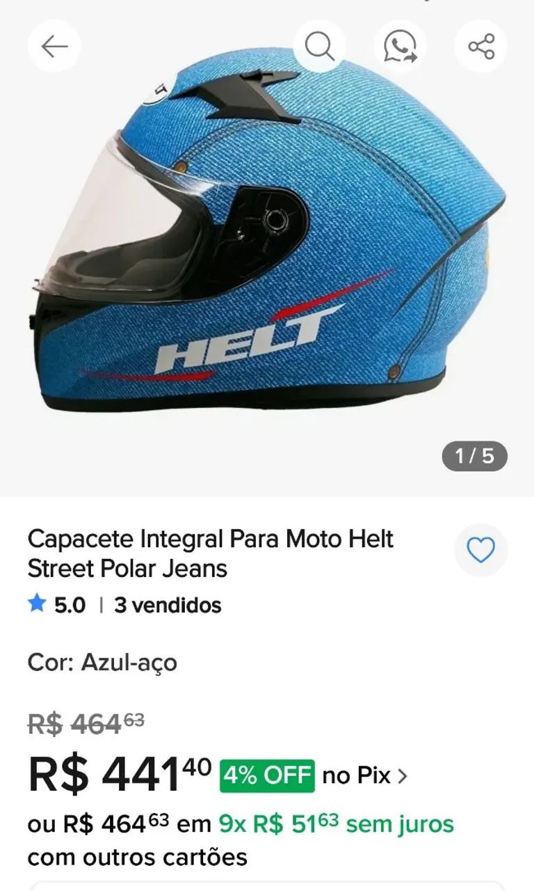 2 Capacetes helt 60 e 62