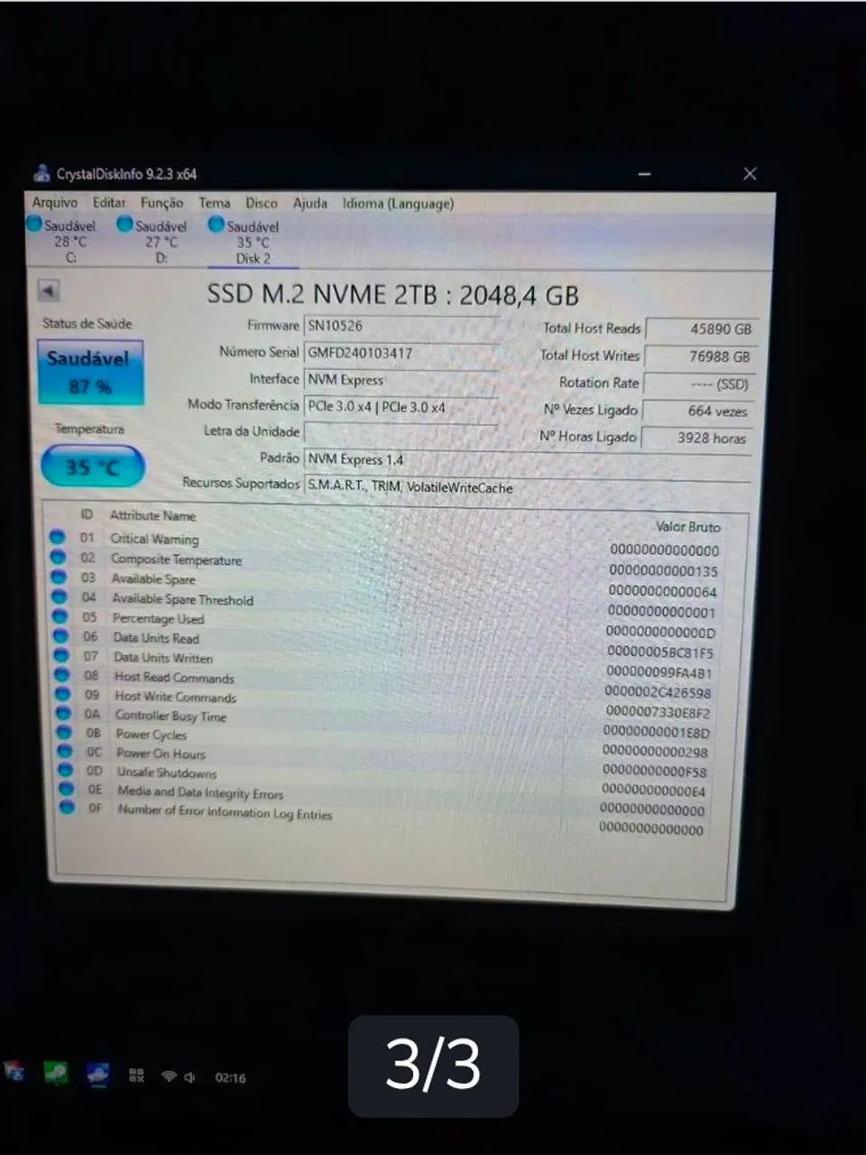 SSD 2TB M.2 PCle 4.0 5000MB/s Ultra Rápido  - Foto 3