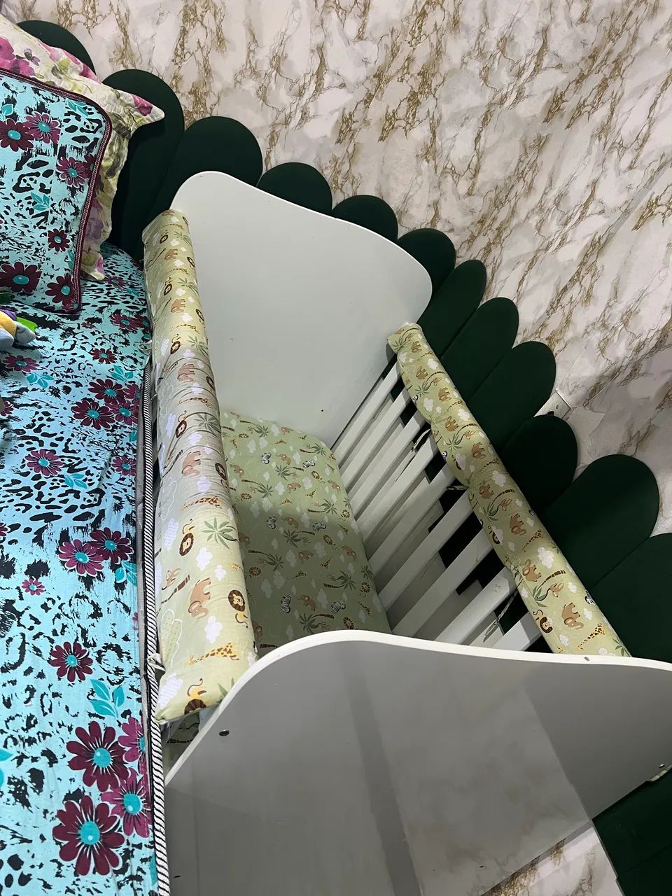 Berço americano 3em 1 com kit de proteção  - Foto 3