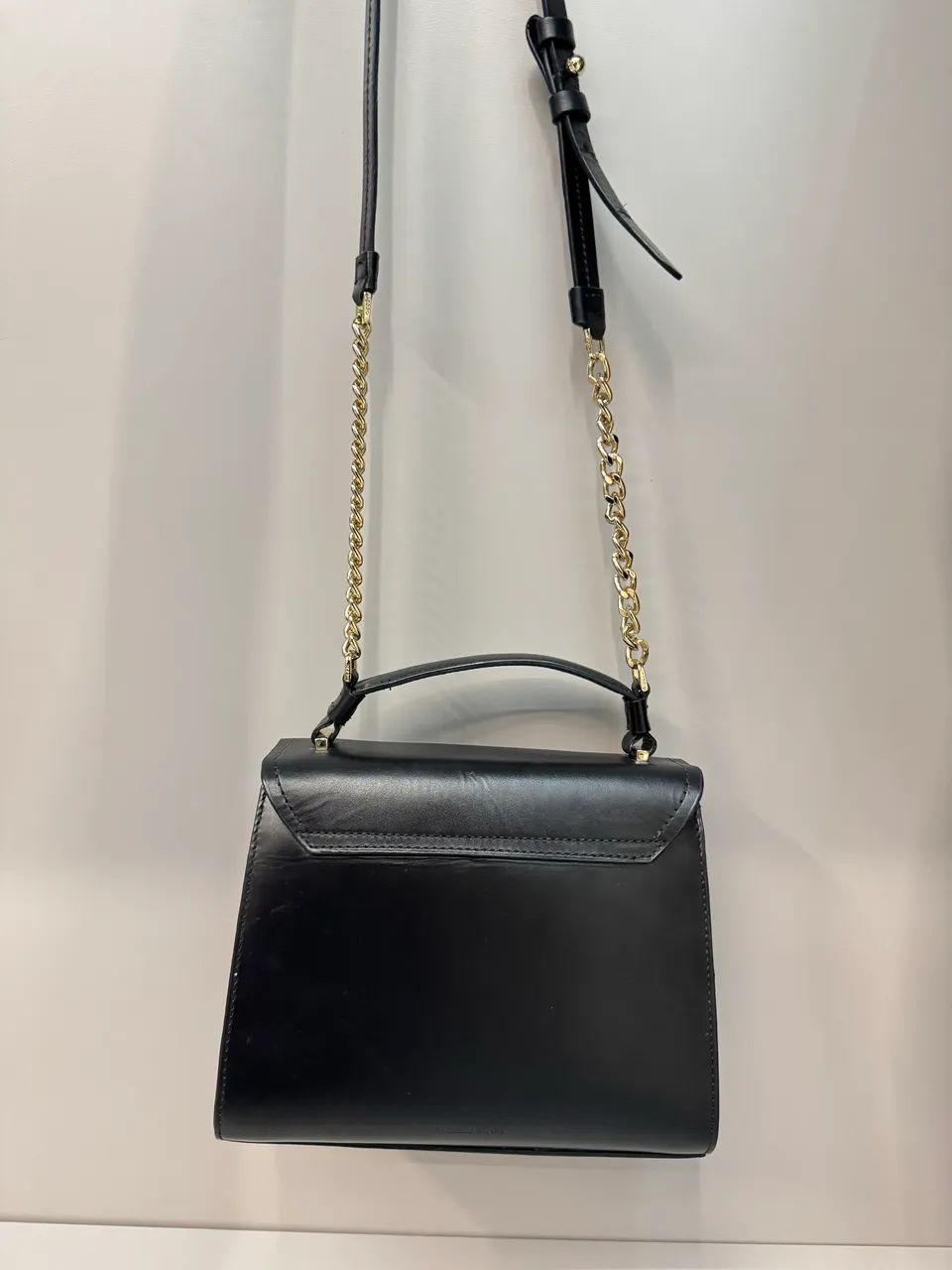 bolsa arezzo preta couro - Foto 3