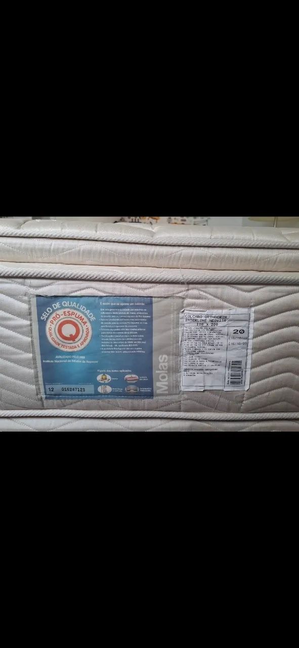 Cama box + colchão Ortocrim - Foto 4