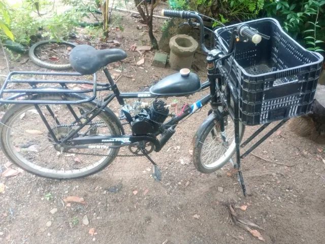 Bicicleta de carga motorizada (motor com defeito) - VENDA OU TROCA - Foto 5