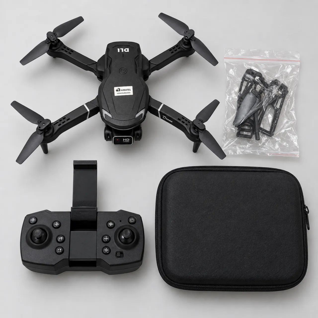 Drone D11 com Câmera HD + Controle, Maleta e Acessórios - Foto 3