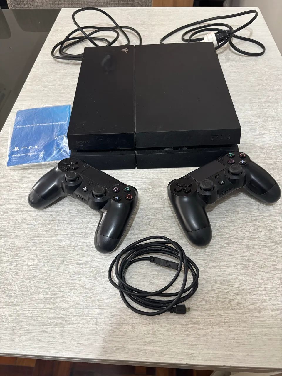 PS4 500GB + 2 Controles + 14 Jogos - Completo e Conservado