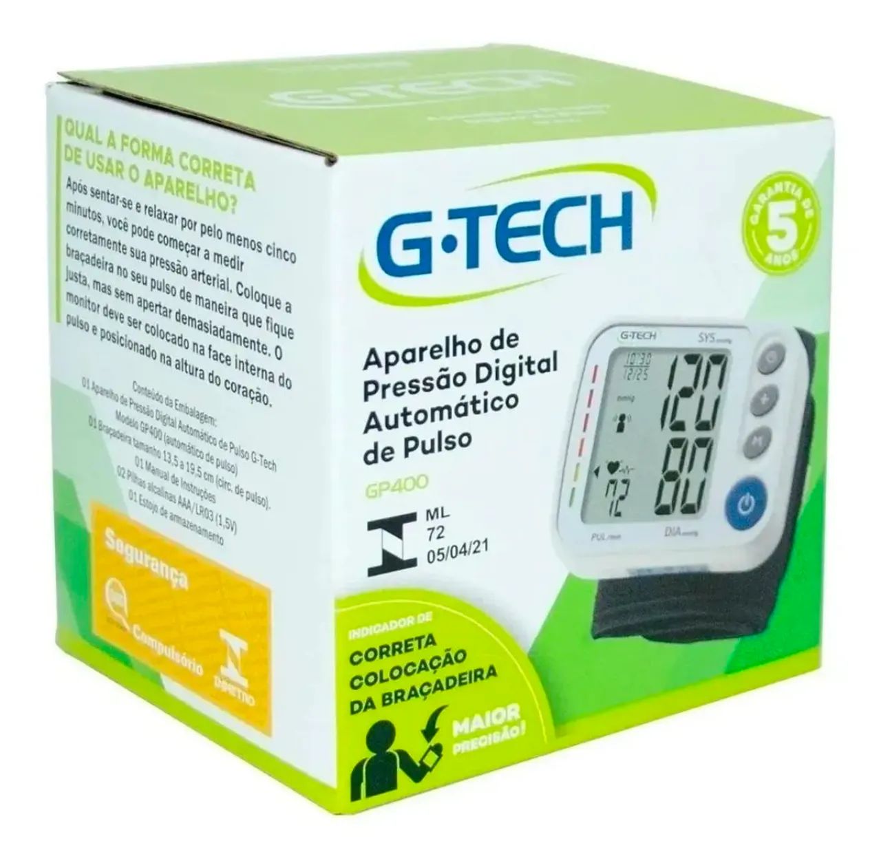 Aparelho de Pressão Digital G-Tech GP400 - Automático de Pulso - Foto 3