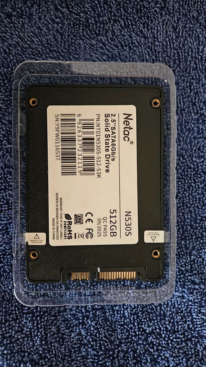 Ssd Netac de 512GB Sata 3
