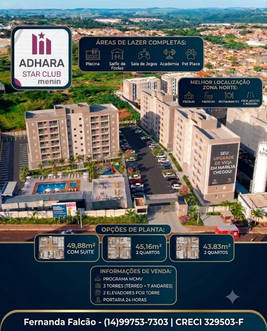 Apartamento Zona Norte 2 quartos c/ suíte