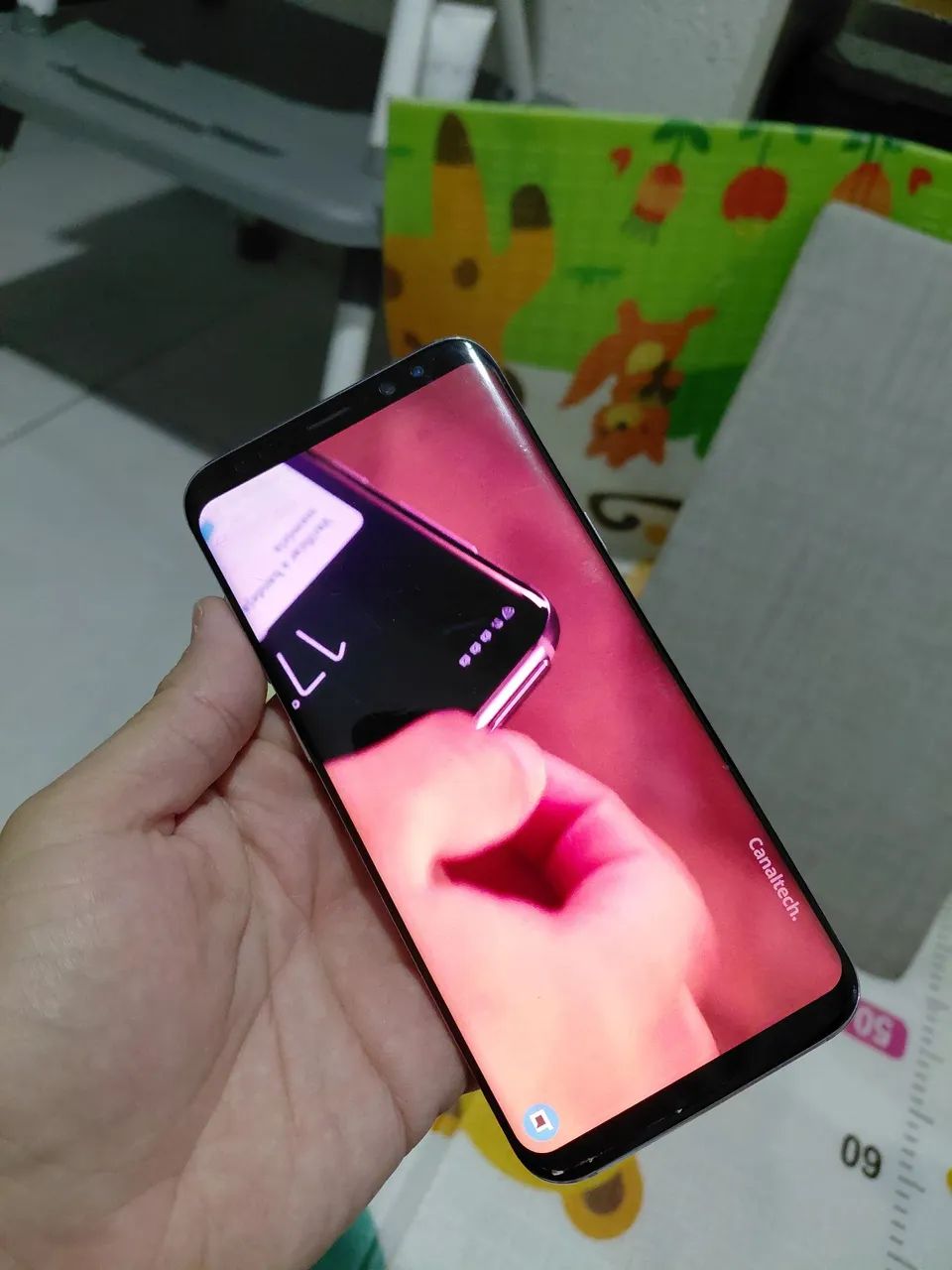 S8+ com burn-in e traseira trincada  - Foto 4