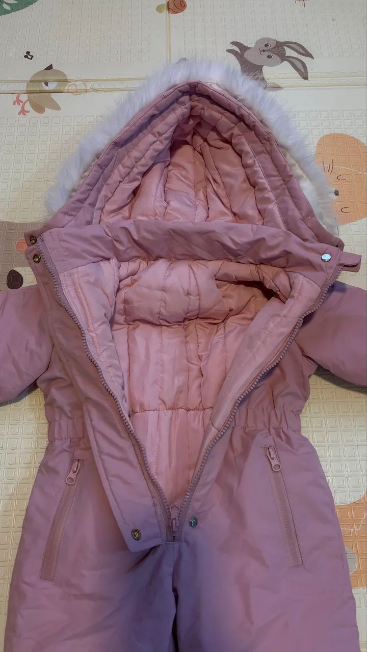 Roupa neve impermeável infantil 