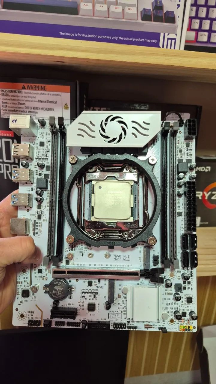 Kit Xeon 2680 V4 e placa mãe nova, com garantia! - Foto 5