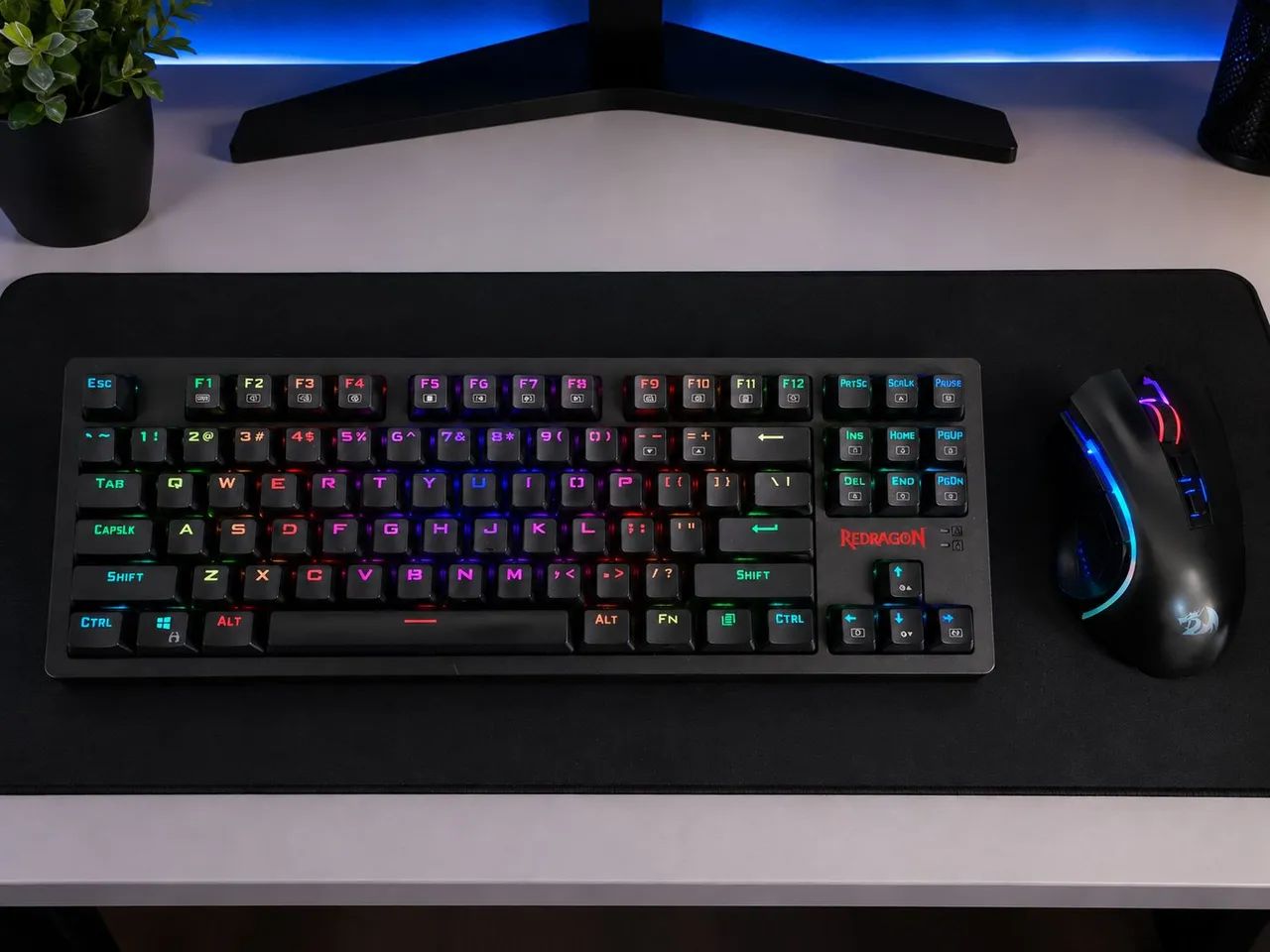 Kit Redragon sem Fio  - Mouse e Teclado Mecânico 