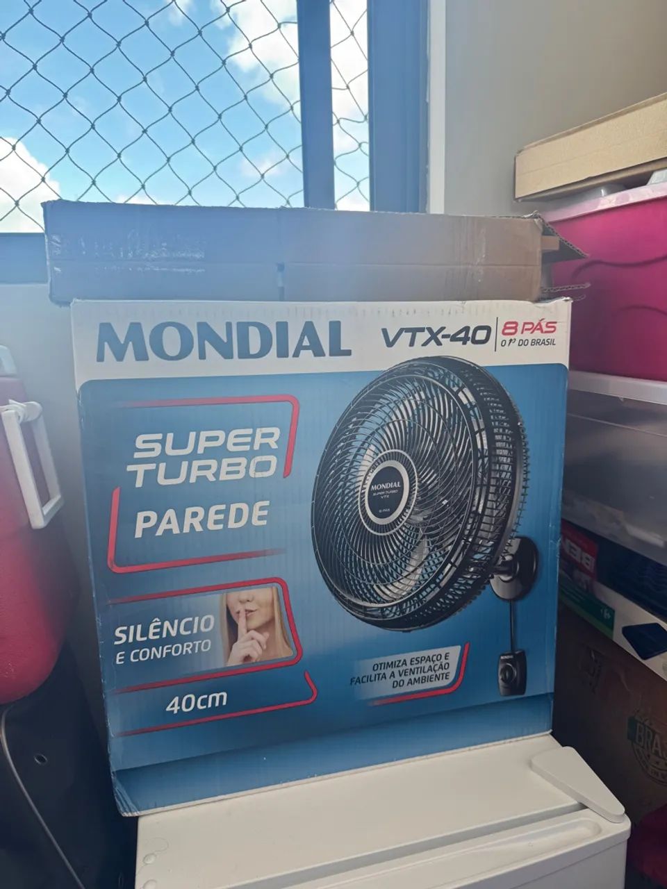 Ventilador de parede, novo na caixa !