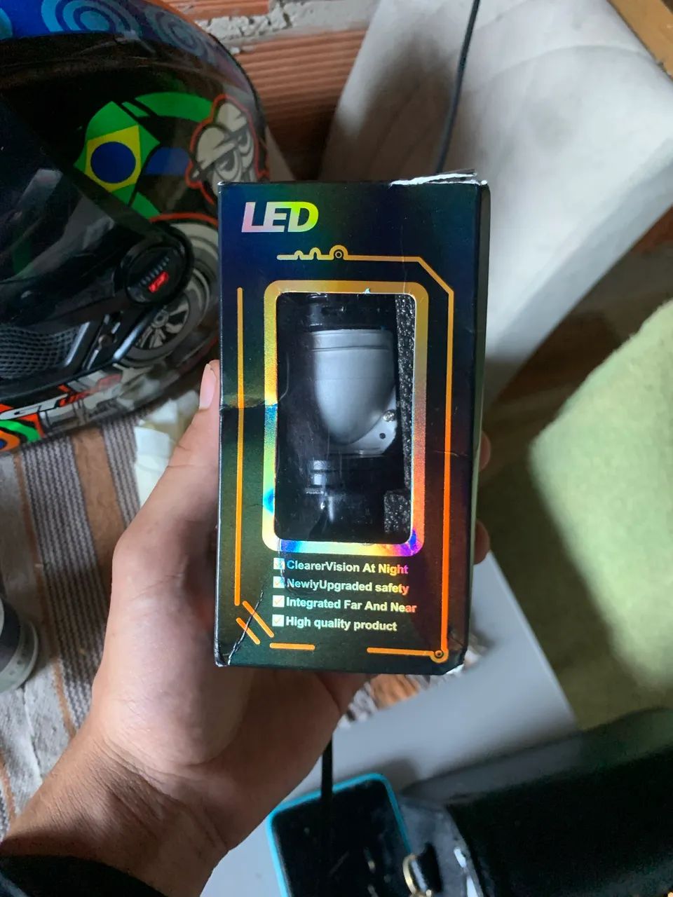 Led projetor de moto
