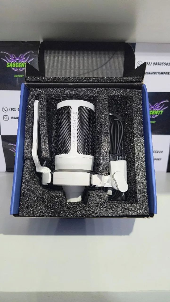 Microfone de Mesa Fifine A6V Ampligame - Foto 3