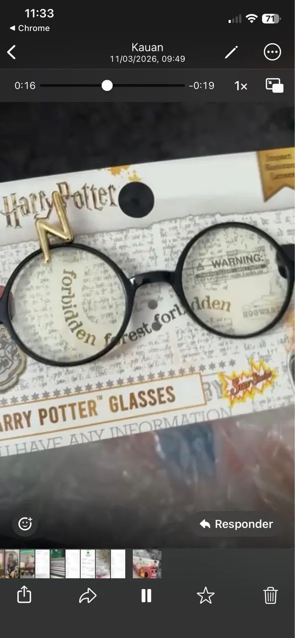 Óculos Harry Potter Wizarding World 