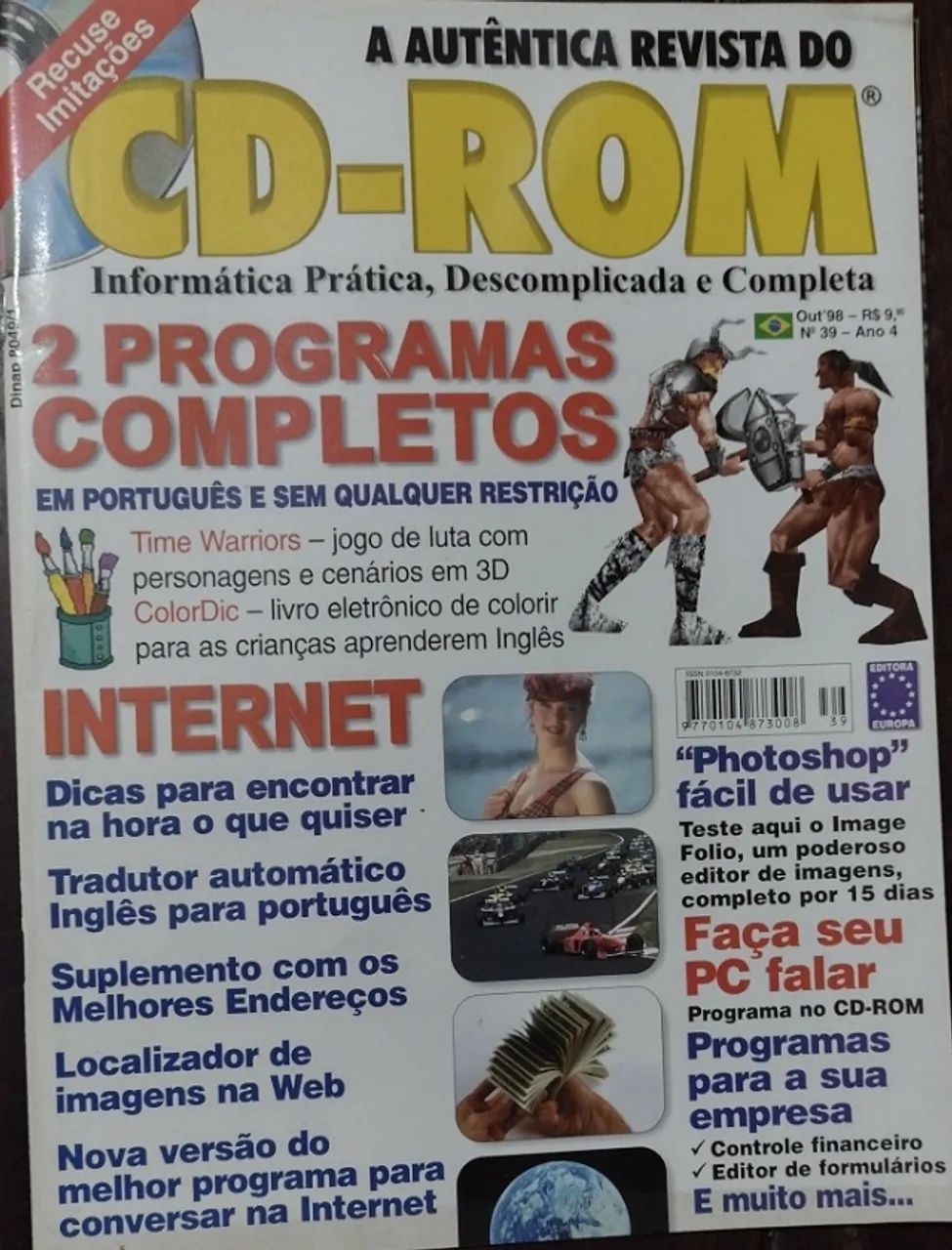 CD-ROM de 1998 "Informática Prática, Descomplicada e Completa" - PC - Mês de Outubro  - Foto 2