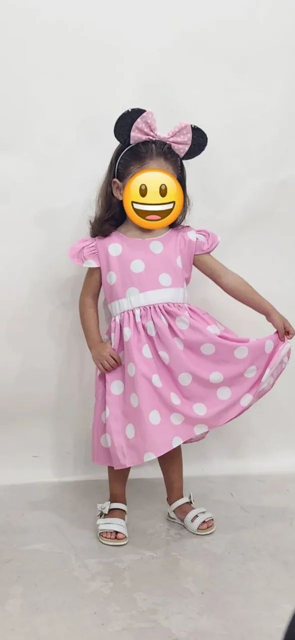 Vestido Minnie Rosa