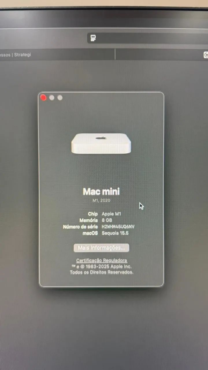 Mac mini (M1,2020) 8GBメモリ / 256GB SSD Mac Mini M1 2020 8gb Ram | 256gb Ssd | MercadoLivre