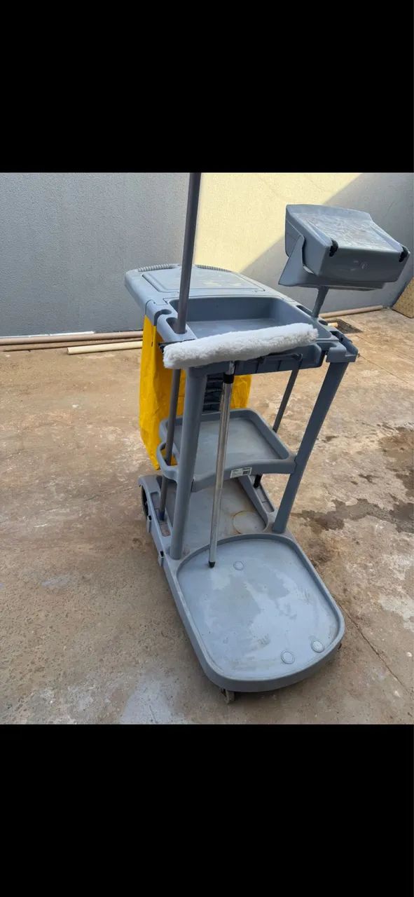 Carrinhos multifuncional cinza Bralimpia  - Foto 4