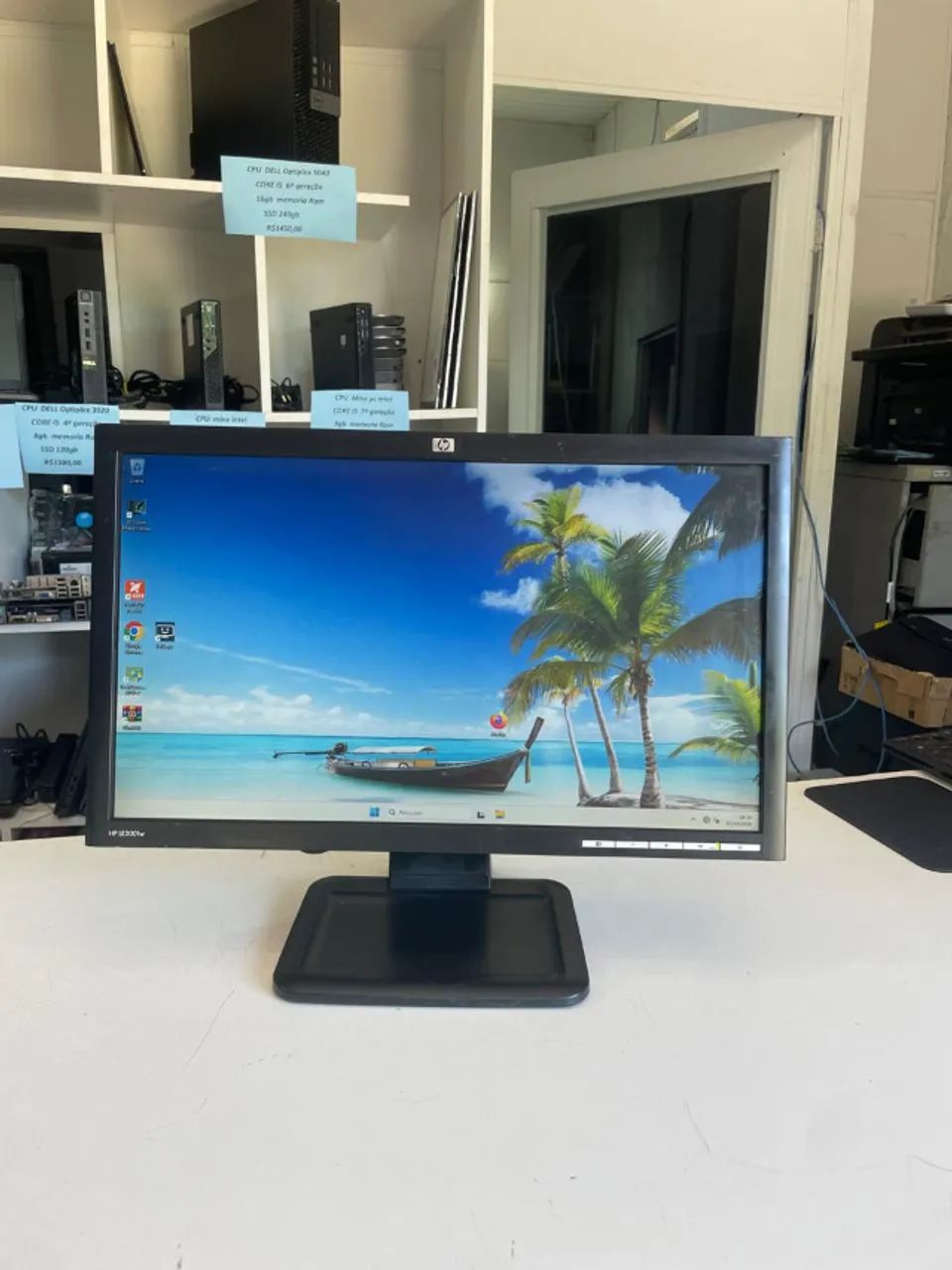 monitor 20 polegadas HP  vga resolução 1600x900 funcionando perfeitamente com garantia nf