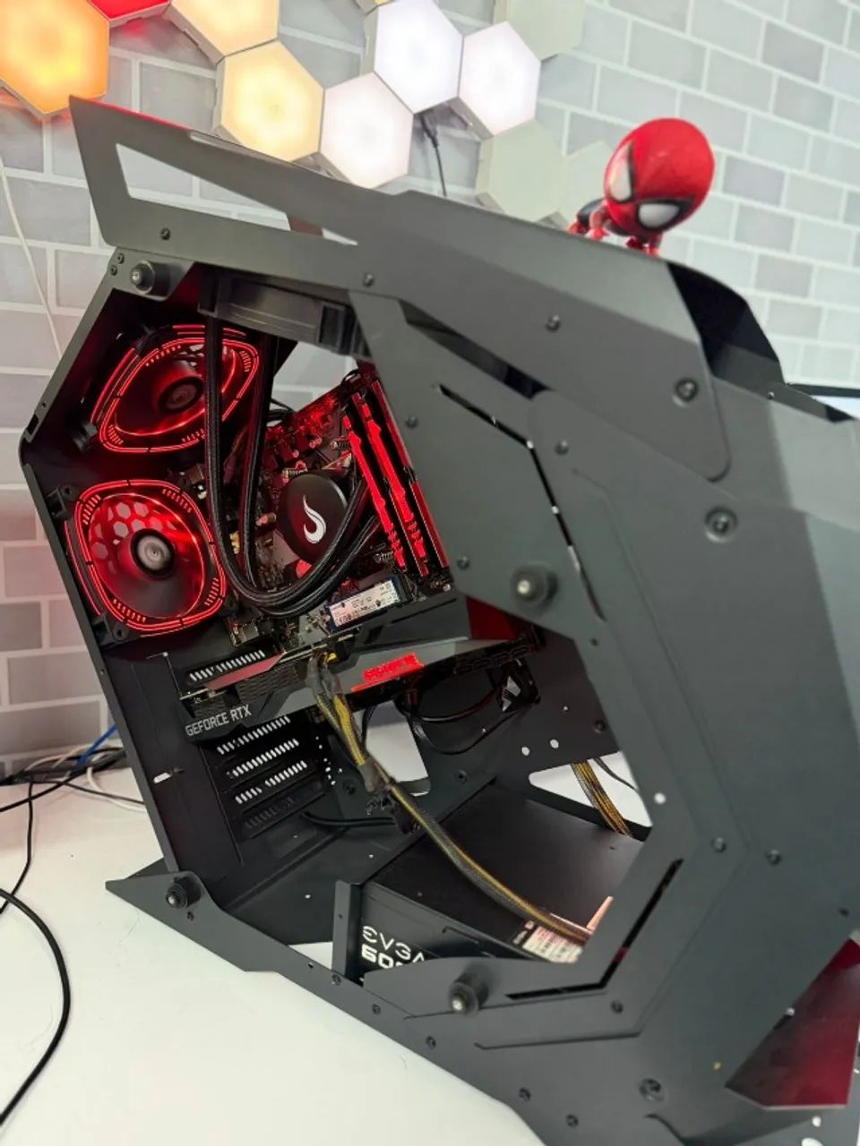 Pc gamer AMD Ryzen 7 5700X 8-Core Processor Placa mãe Asus b450M-A Prime Water  - Foto 2