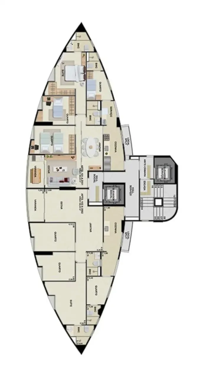 PLANTA 89m²