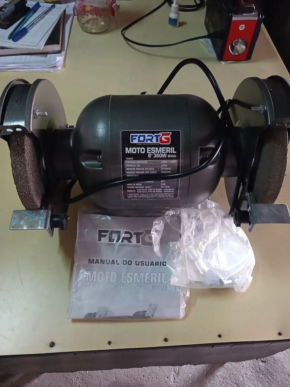 Motor de esmeril bivolt  - Foto 2