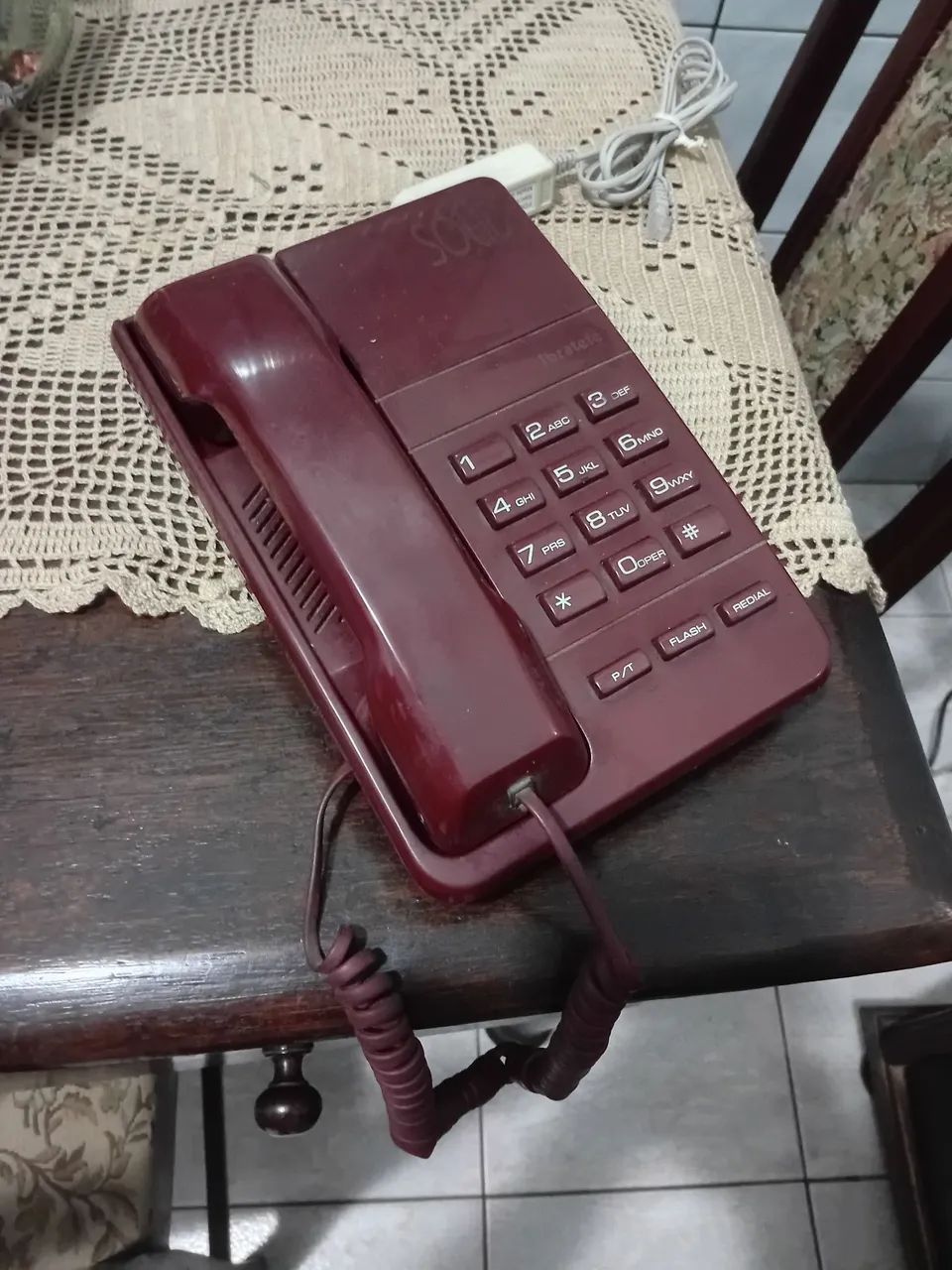 Telefone antigo funcionando 