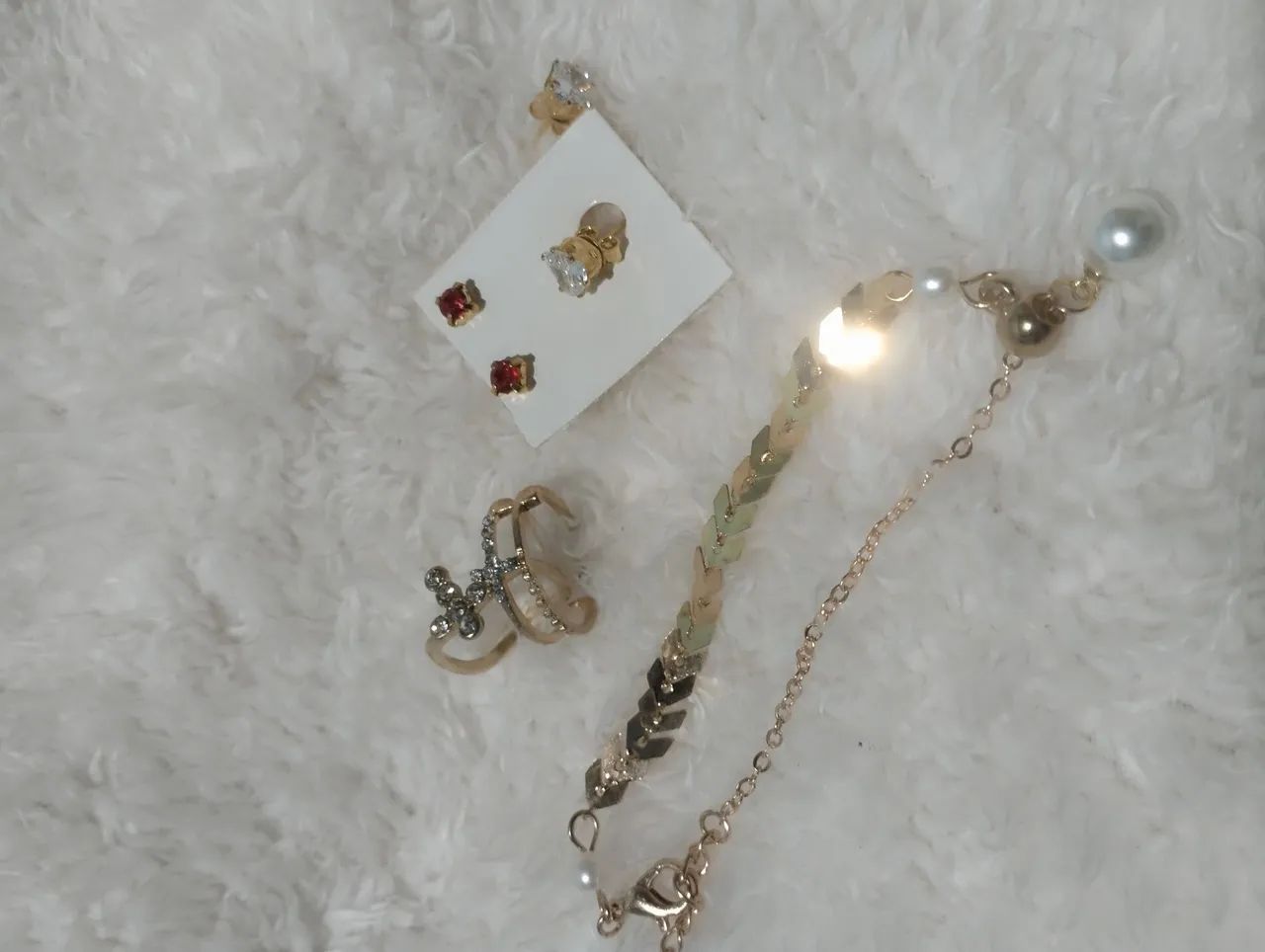 Conjuntos elegantes pulseira/aneis e brincos - Foto 2