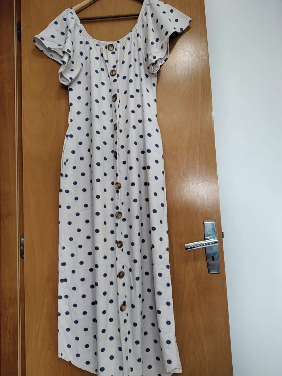 Vestido longo off-white