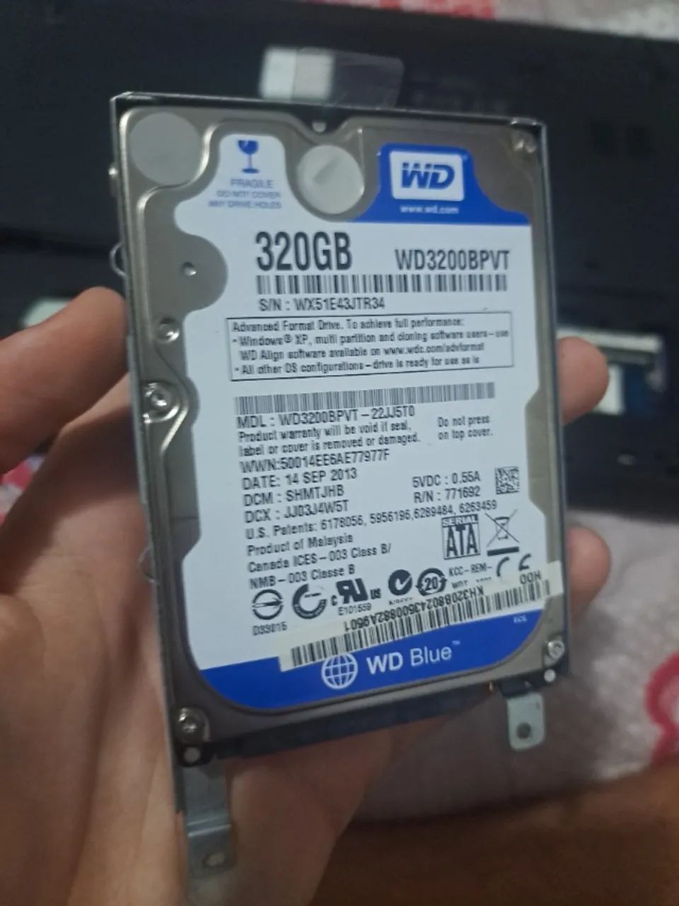 HD SATA DE 320GB DE NOTEBOOK WD BLUE - Foto 2