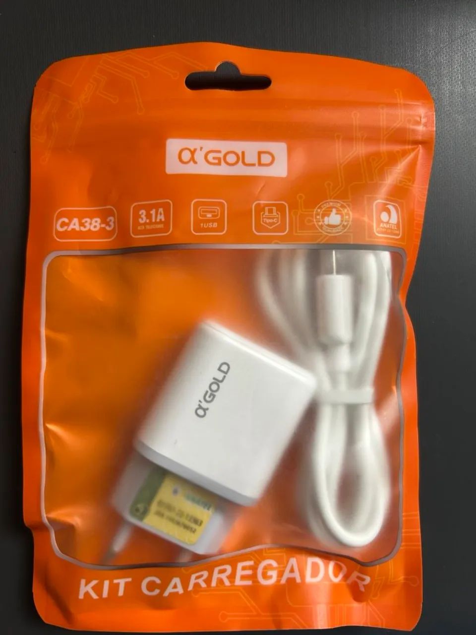 KIT A'GOLD ? CARREGADOR + FONE BLUETOOTH - Foto 2