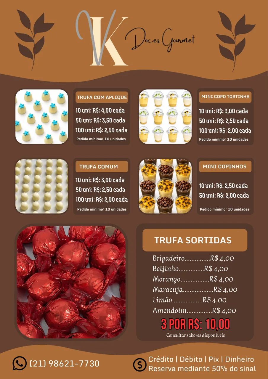 TRUFAS PARA FESTA