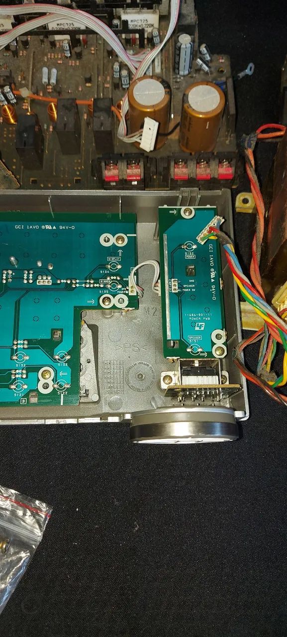 Peças de eletrônicos vintage
