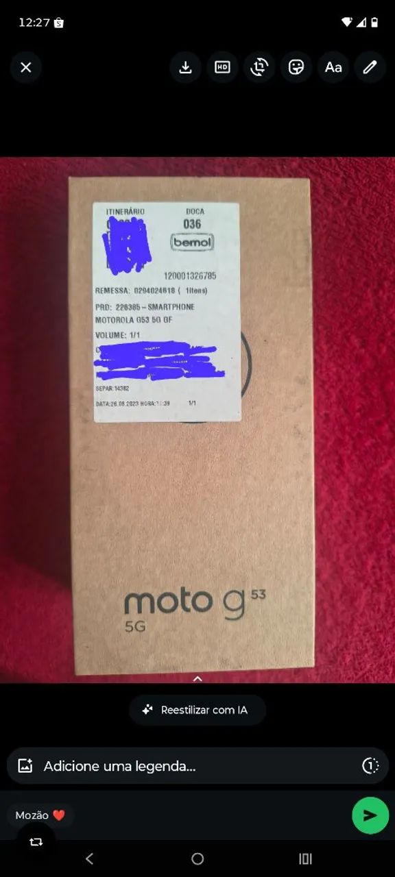 Celular motog53 5g