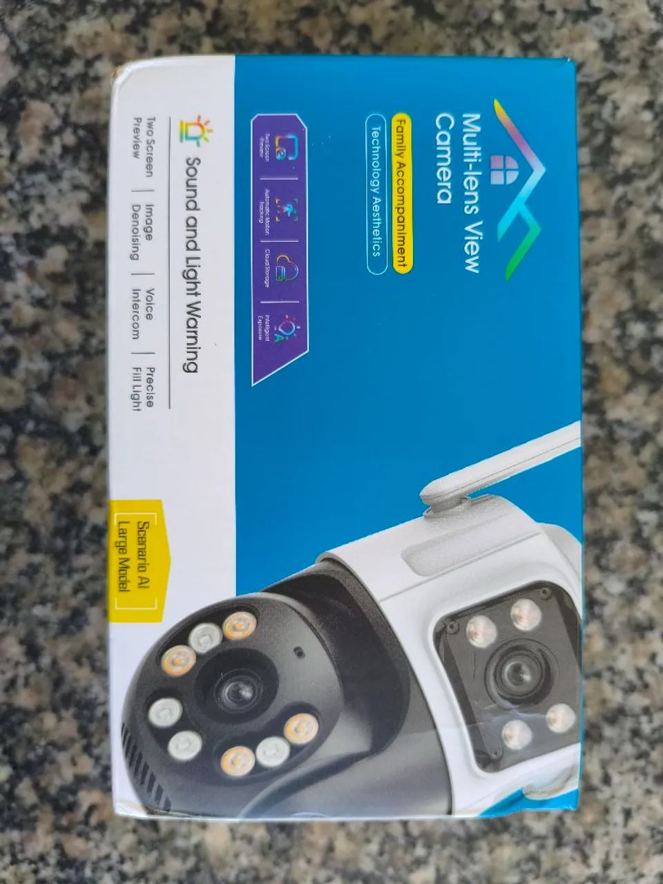 Camera de vigilância 2 em 1 