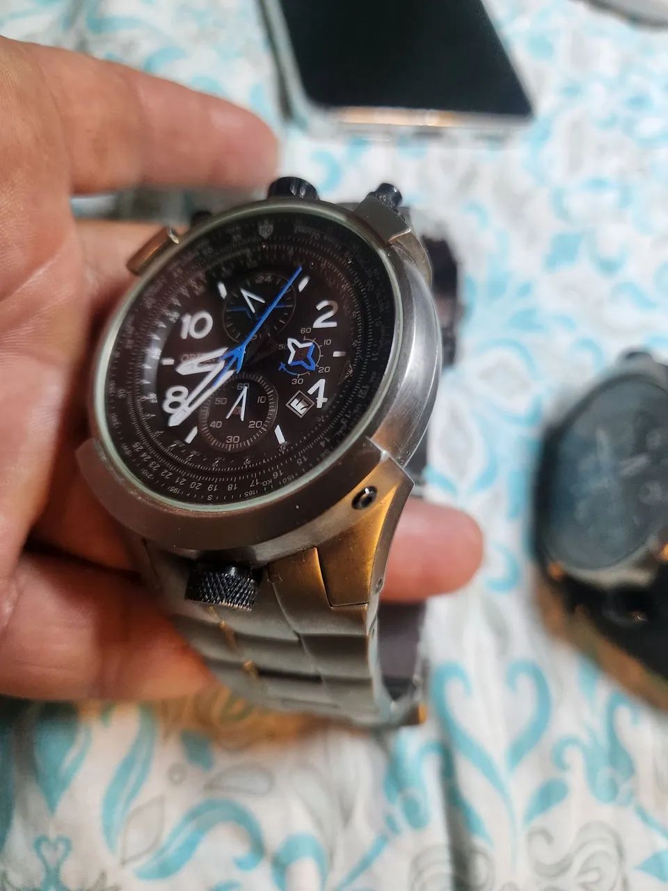 Relogio orient flytech mbttc001 titanium  - Foto 4