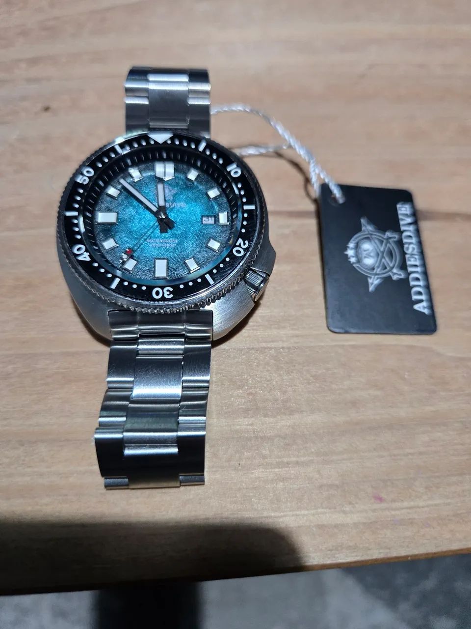 Relógio Addiesdive Turtle AD 2511 Automático - Mostrador Azul